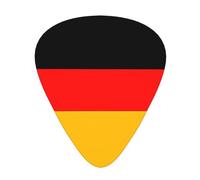 GGNKDL germany flag Prints Guitar plectrum 12 pieces with three thickness plectrum combinations suitable for bass and ukulele