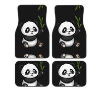 GGNKDL Giant Panda Eating Bamboo Printing Car Floor mats with Anti Slip Front and Rear are Suitable for Cars, Trucks and SUV