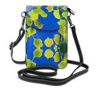 GGNKDL Ginkgo Biloba printing Crossbody bag, mobile phone bag, women's small wallet, a practical gift suitable for going out, exercising, and shopping