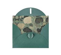GGNKDL Ginkgo Leaf Prints Greeting Card - High-End Pearlescent Paper With Dazzling Sparkling Effect