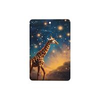 GGNKDL Giraffe chasing stars prints 6-piece Rectangle car air freshener with hanging type car accessories