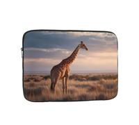 GGNKDL Giraffe in The Grassland Pattern Shockproof Portable Laptop Sleeve Bag 15 inch for Men Women Business Travel, Office Daily Use