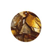 GGNKDL Golden glass shards prints 6-piece Round Shape car air freshener with hanging type car accessories