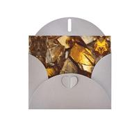 GGNKDL Golden Glass Shards Prints Greeting Card - High-End Pearlescent Paper With Dazzling Sparkling Effect