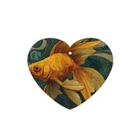 GGNKDL Goldfish in the vortex prints 6-piece Heart Shape car air freshener with hanging type car accessories