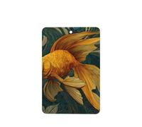 GGNKDL Goldfish in the vortex prints 6-piece Rectangle car air freshener with hanging type car accessories
