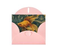 GGNKDL Goldfish In The Vortex Prints Greeting Card - High-End Pearlescent Paper With Dazzling Sparkling Effect