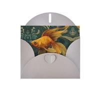 GGNKDL Goldfish In The Vortex Prints Greeting Card - High-End Pearlescent Paper With Dazzling Sparkling Effect