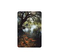 GGNKDL Goldfish under the willow tree prints 6-piece Rectangle car air freshener with hanging type car accessories