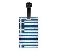 GGNKDL Greek Flag Prints Luggage Tags and Travel Bag Tags are Suitable for Both Men and Women to Prevent Luggage