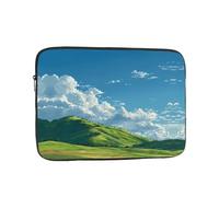 GGNKDL Green Space Under The Blue Sky Pattern Shockproof Portable Laptop Sleeve Bag 17 inch for Men Women Business Travel, Office Daily Use