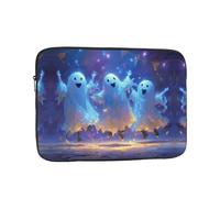 GGNKDL Happy Dancing Ghost Pattern Shockproof Portable Laptop Sleeve Bag 10 inch for Men Women Business Travel, Office Daily Use
