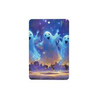 GGNKDL Happy dancing ghost prints 6-piece Rectangle car air freshener with hanging type car accessories