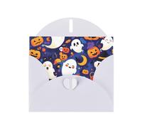 GGNKDL Happy Halloween Day Prints Greeting Card - High-End Pearlescent Paper With Dazzling Sparkling Effect