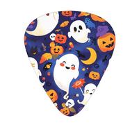 GGNKDL happy halloween day Prints Guitar plectrum 12 pieces with three thickness plectrum combinations suitable for bass and ukulele