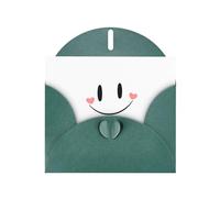 GGNKDL Keep Smiling Every Day Prints Greeting Card - High-End Pearlescent Paper With Dazzling Sparkling Effect