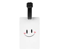 GGNKDL Keep Smiling Every Day Prints Luggage Tags and Travel Bag Tags are Suitable for Both Men and Women to Prevent Luggage
