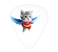 GGNKDL Kitten Elf Prints Guitar plectrum 12 pieces with three thickness plectrum combinations suitable for bass and ukulele