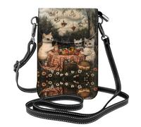 GGNKDL Kittens going on a field trip printing Crossbody bag, mobile phone bag, women's small wallet, a practical gift suitable for going out, exercising, and shopping