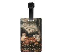 GGNKDL Kittens Going on a Field Trip Prints Luggage Tags and Travel Bag Tags are Suitable for Both Men and Women to Prevent Luggage