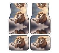 GGNKDL Lamb with A Lion On The Clouds Printing Car Floor mats with Anti Slip Front and Rear are Suitable for Cars, Trucks and SUV