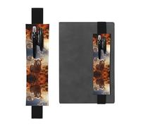 GGNKDL Leather Pen Holder Bookmark Australian sheep Pattern for Hardcover Journals, Diaries, Planners - Adjustable Strap Band Pouch