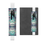 GGNKDL Leather Pen Holder Bookmark The swan in love Pattern for Hardcover Journals, Diaries, Planners - Adjustable Strap Band Pouch