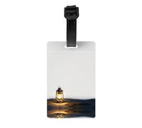 GGNKDL Light in The Desert Prints Luggage Tags and Travel Bag Tags are Suitable for Both Men and Women to Prevent Luggage