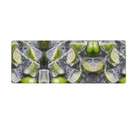 GGNKDL Limes on The Rocks. Prints Gaming Mouse pad XXL Large Mouse Mat Long Extended Mouse Pad Desk Mat Non-Slip Rubber Mice Pads Stitched Edges Thin Pad 31.5 x 11.8 x 0.12 in