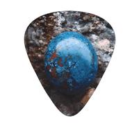 GGNKDL Little Blue Rocks Prints Guitar plectrum 12 pieces with three thickness plectrum combinations suitable for bass and ukulele