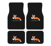 GGNKDL Little Fox Stealing Eggs Printing Car Floor mats with Anti Slip Front and Rear are Suitable for Cars, Trucks and SUV