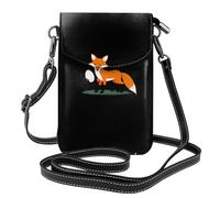 GGNKDL Little fox stealing eggs printing Crossbody bag, mobile phone bag, women's small wallet, a practical gift suitable for going out, exercising, and shopping