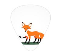 GGNKDL Little fox stealing eggs Prints Guitar plectrum 12 pieces with three thickness plectrum combinations suitable for bass and ukulele
