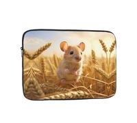 GGNKDL Little Mouse in The Wheat Field Pattern Shockproof Portable Laptop Sleeve Bag 15 inch for Men Women Business Travel, Office Daily Use