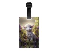 GGNKDL Little Sheep in The Vineyard Prints Luggage Tags and Travel Bag Tags are Suitable for Both Men and Women to Prevent Luggage