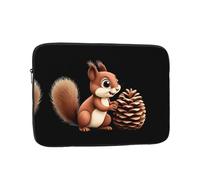 GGNKDL Little Squirrel Stealing Pine Cones Pattern Shockproof Portable Laptop Sleeve Bag 15 inch for Men Women Business Travel, Office Daily Use