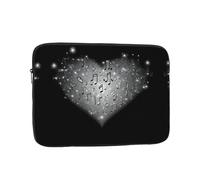 GGNKDL Love Made of Musical Notes Pattern Shockproof Portable Laptop Sleeve Bag 12 inch for Men Women Business Travel, Office Daily Use