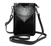 GGNKDL Love made of musical notes printing Crossbody bag, mobile phone bag, women's small wallet, a practical gift suitable for going out, exercising, and shopping