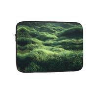 GGNKDL Lush Green Grassland Pattern Shockproof Portable Laptop Sleeve Bag 17 inch for Men Women Business Travel, Office Daily Use