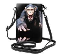 GGNKDL Manic gorilla printing Crossbody bag, mobile phone bag, women's small wallet, a practical gift suitable for going out, exercising, and shopping