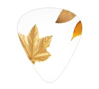 GGNKDL Maple leaves meet fallen leaves Prints Guitar plectrum 12 pieces with three thickness plectrum combinations suitable for bass and ukulele