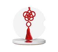 GGNKDL May All Your Wishes Come True Printing Car Coasters 2 Absorbent Ceramic Anti Slip Beverage Pads, car Decorations