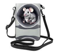 GGNKDL Mouse in the Hole printing Crossbody bag, mobile phone bag, women's small wallet, a practical gift suitable for going out, exercising, and shopping