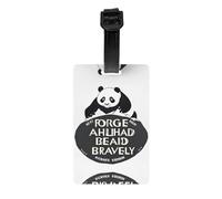 GGNKDL Moving Forward Prints Luggage Tags and Travel Bag Tags are Suitable for Both Men and Women to Prevent Luggage