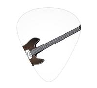 GGNKDL Music guitar Prints Guitar plectrum 12 pieces with three thickness plectrum combinations suitable for bass and ukulele