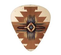 GGNKDL Native American Patterns Prints Guitar plectrum 12 pieces with three thickness plectrum combinations suitable for bass and ukulele