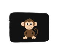 GGNKDL Naughty Little Monkey Pattern Shockproof Portable Laptop Sleeve Bag 12 inch for Men Women Business Travel, Office Daily Use