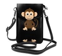 GGNKDL Naughty little monkey printing Crossbody bag, mobile phone bag, women's small wallet, a practical gift suitable for going out, exercising, and shopping