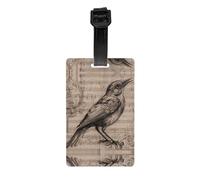 GGNKDL Nightingale Notes Prints Luggage Tags and Travel Bag Tags are Suitable for Both Men and Women to Prevent Luggage