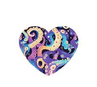 GGNKDL octopus tentacles (1) prints 6-piece Heart Shape car air freshener with hanging type car accessories